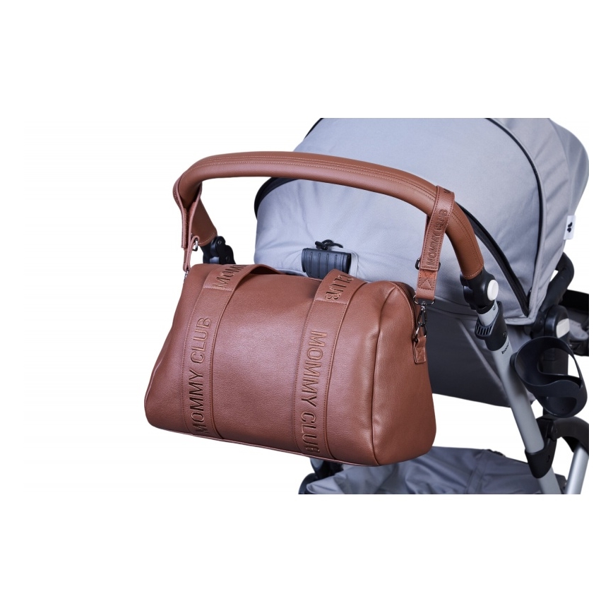 Childhome - Pārtīšanas soma MOMMY CLUB LEATHER brūna