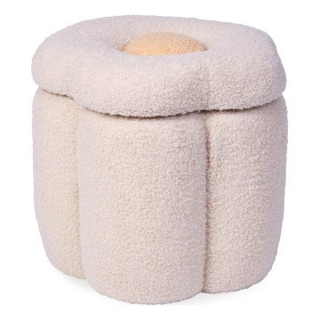 Childhome - Taburete PUĶE d. 35 cm krēmkrāsa