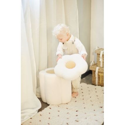 Childhome - Taburete PUĶE d. 35 cm krēmkrāsa