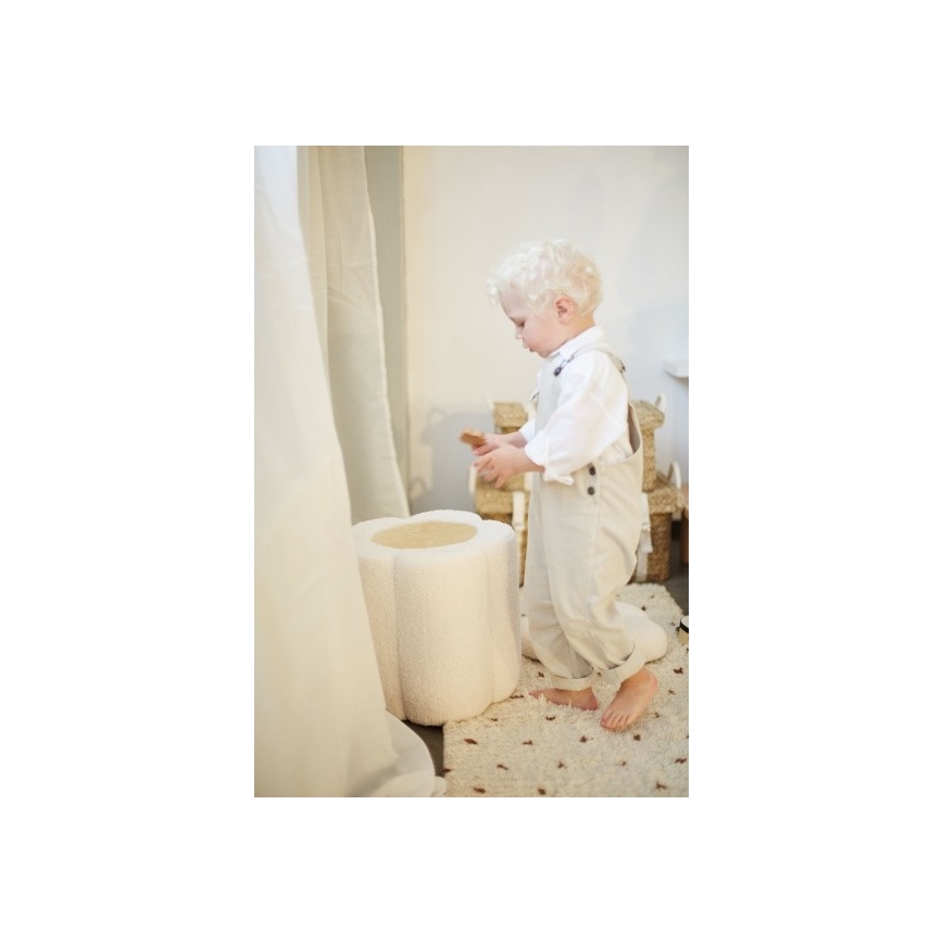 Childhome - Taburete PUĶE d. 35 cm krēmkrāsa
