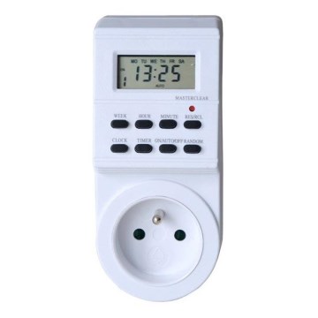 Ciparu laika slēdzis iknedēļas 16A/230V 200 mAh