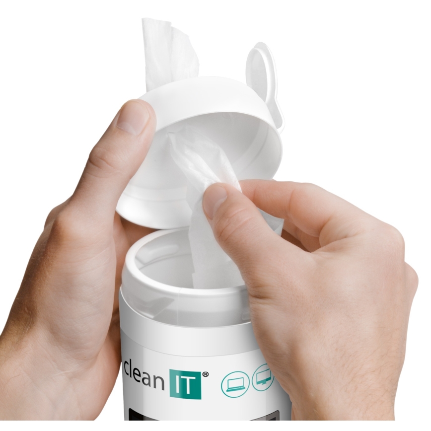 CLEAN IT CL-141 - Mitrās ekrāna tīrīšanas salvetes 100 gab.