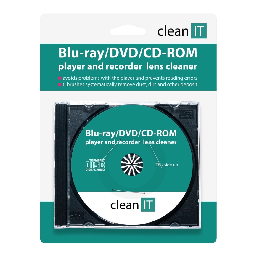 CLEAN IT CL-320 - Blu-ray/DVD/CD-ROM atskaņotāju tīrīšanas CD