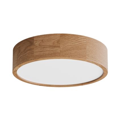 CLEO griestu lampa vannas istabai ar iebūvētu sensoru 3xE27/24W/230V Ø37,5 cm IP54 ozols