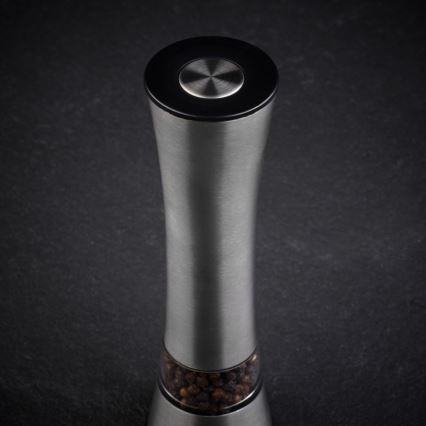 Cole&Mason - Elektrisks salt or pepper grinder BURFORD 4xAAA 18 cm matēts hroms
