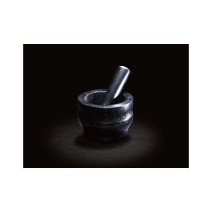 Cole&Mason - Granīta piesta ar stampu GRANITE d. 14 cm granīts/melna