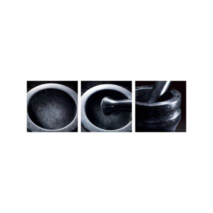 Cole&Mason - Granīta piesta ar stampu GRANITE d. 14 cm granīts/melna
