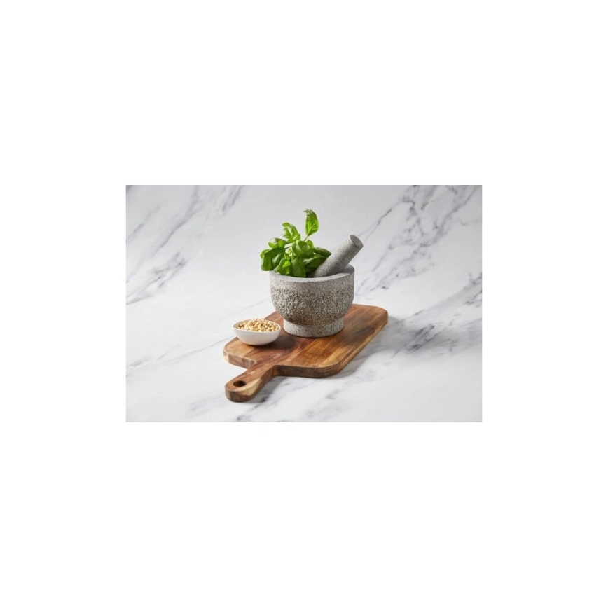 Cole&Mason - Granīta piesta ar stampu GRANITE d. 15 cm granīts/pelēka