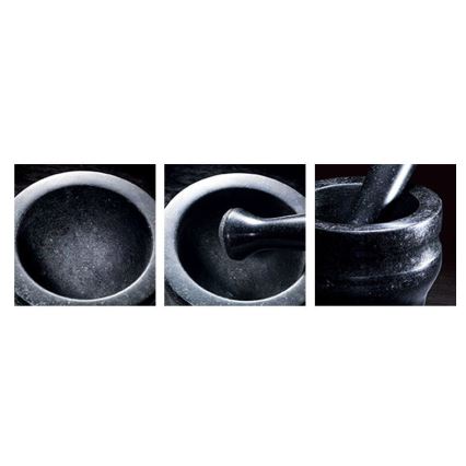 Cole&Mason - Granīta piesta ar stampu GRANITE d. 18 cm granīts/melna