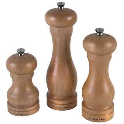 Cole&Mason - Sāls dzirnaviņas CAPSTAN BEECH dižskābardis 12 cm