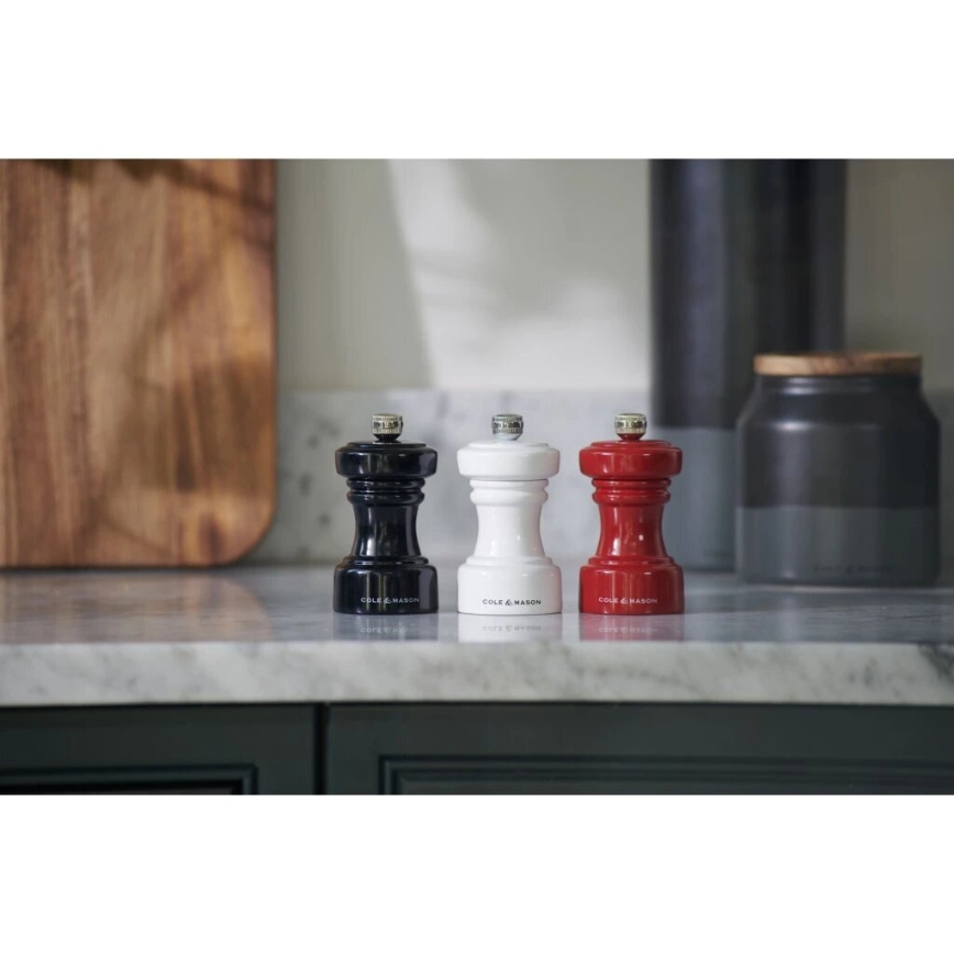 Cole&Mason - Sāls dzirnaviņas HOXTON 10,4 cm dižskābardis/spīdīgi balta