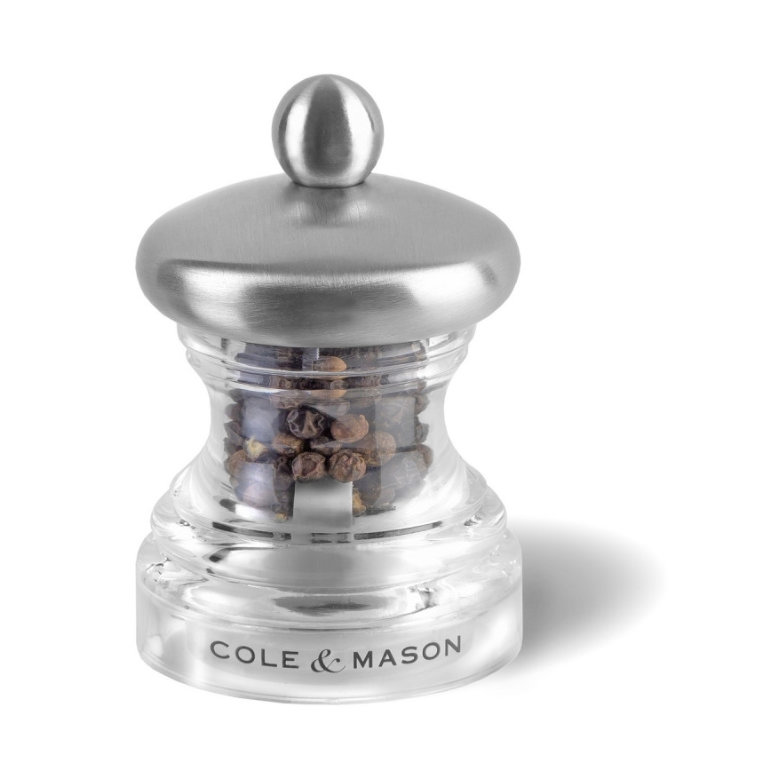 Cole&Mason - Sāls un piparu dzirnaviņu komplekts BUTTON 2 gab., 6,5 cm