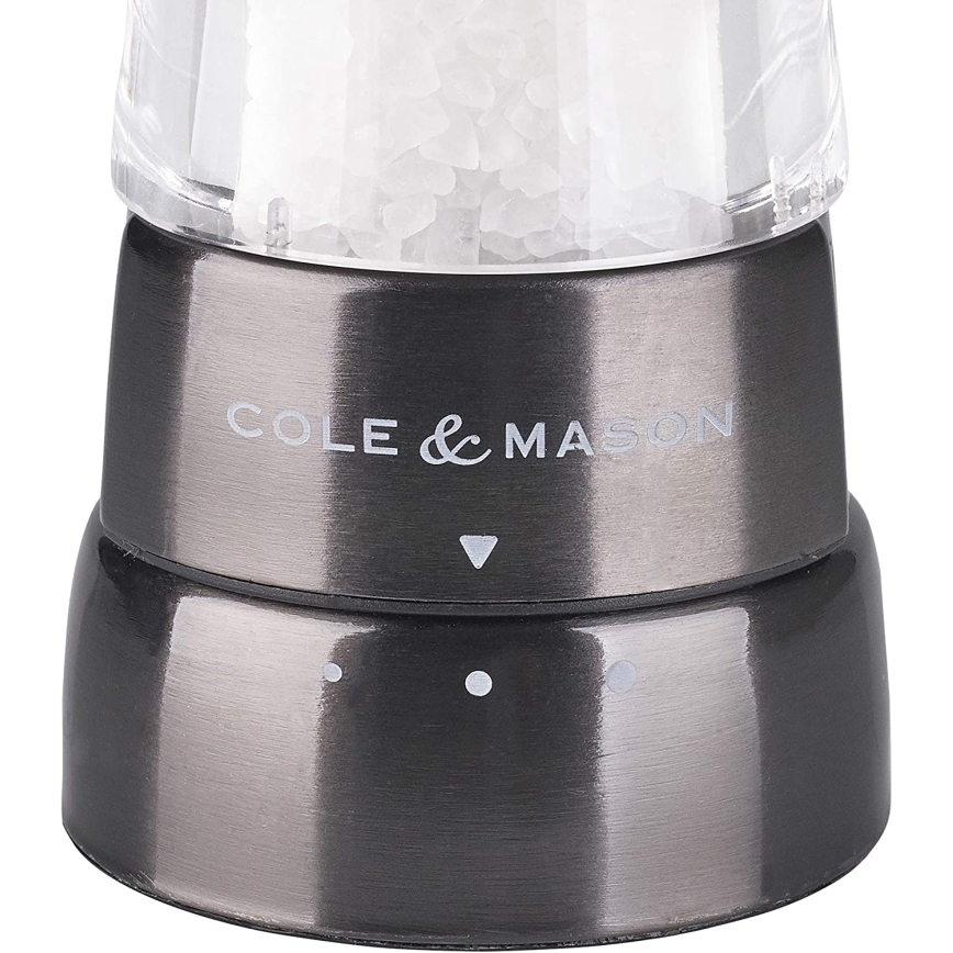 Cole&Mason - Sāls un piparu dzirnaviņu komplekts DERWENT 2 gab. 19 cm antracīta
