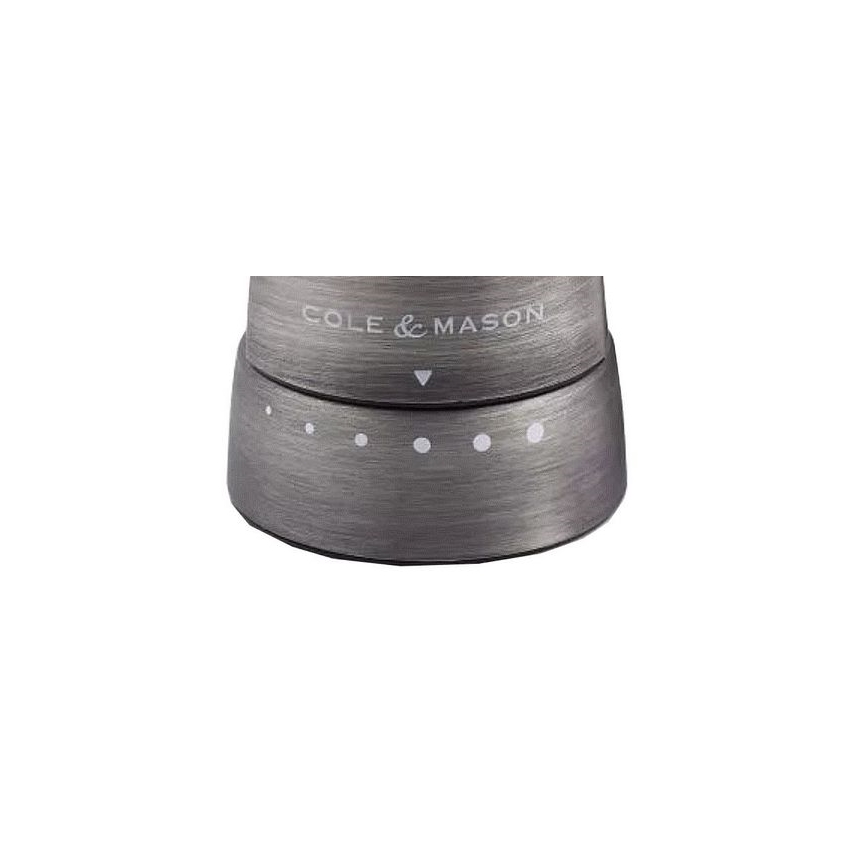 Cole&Mason - Sāls un piparu dzirnaviņu komplekts DERWENT 2 gab. 19 cm matēts hroms