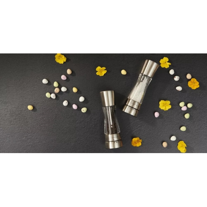 Cole&Mason - Sāls un piparu dzirnaviņu komplekts DERWENT 2 pcs 19 cm, spīdīgs hroms
