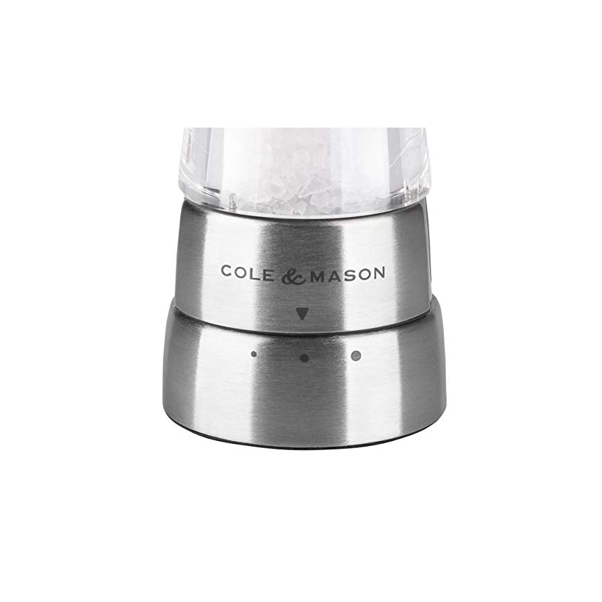 Cole&Mason - Sāls un piparu dzirnaviņu komplekts DERWENT 2 pcs 19 cm, spīdīgs hroms