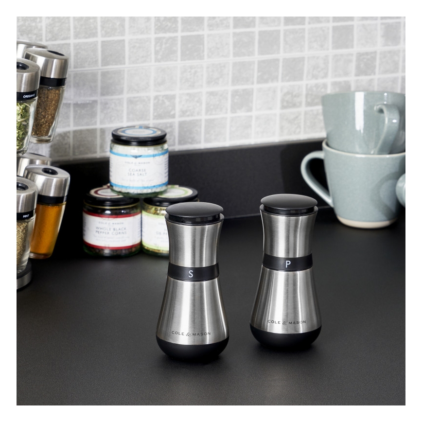 Cole&Mason - Sāls un piparu dzirnaviņu komplekts HENLEY 2 pcs 13,5 cm