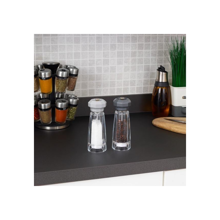 Cole&Mason - Sāls un piparu dzirnaviņu komplekts LOWESTLOFT 2 gab., 17 cm