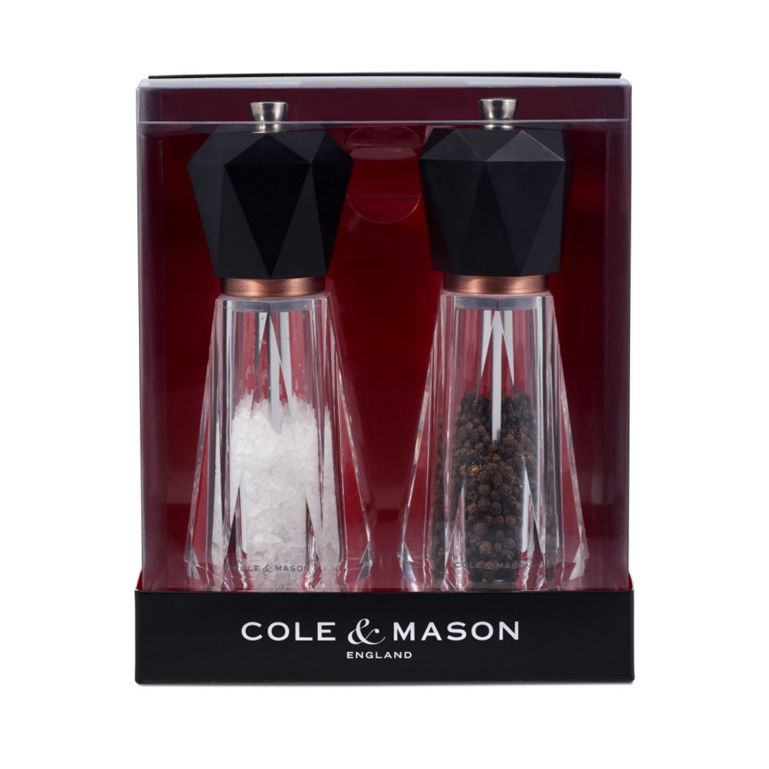 Cole&Mason - Sāls un piparu dzirnaviņu komplekts SOMERTON 2 gab., 18 cm