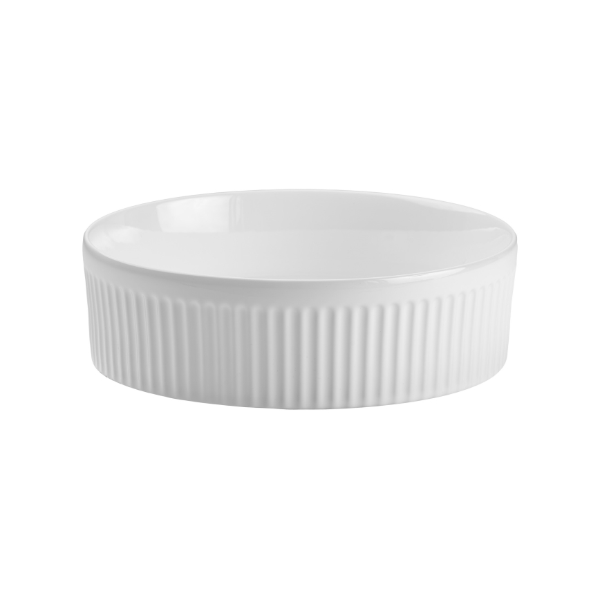 COMAD BEYOND 2 BALTS ( E-6565 ) - Galda virsmas izlietne BEYOND d. 36 cm keramika/spīdīgi balta