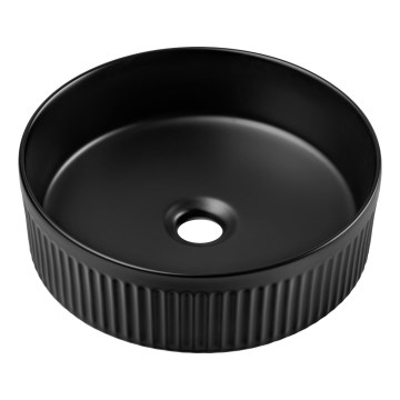 COMAD BEYOND 2 BLACK ( E-6565 ) - Galda virsmas izlietne BEYOND d. 36 cm keramika/matēts melna