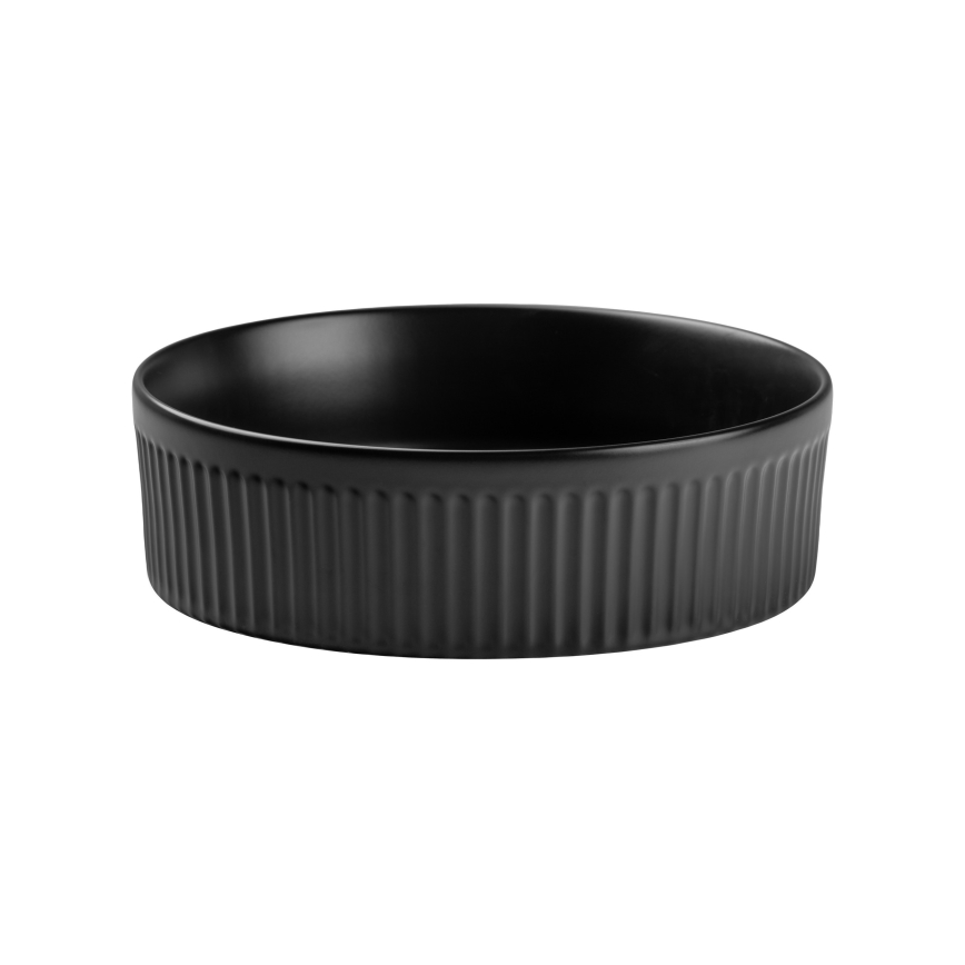 COMAD BEYOND 2 BLACK ( E-6565 ) - Galda virsmas izlietne BEYOND d. 36 cm keramika/matēts melna