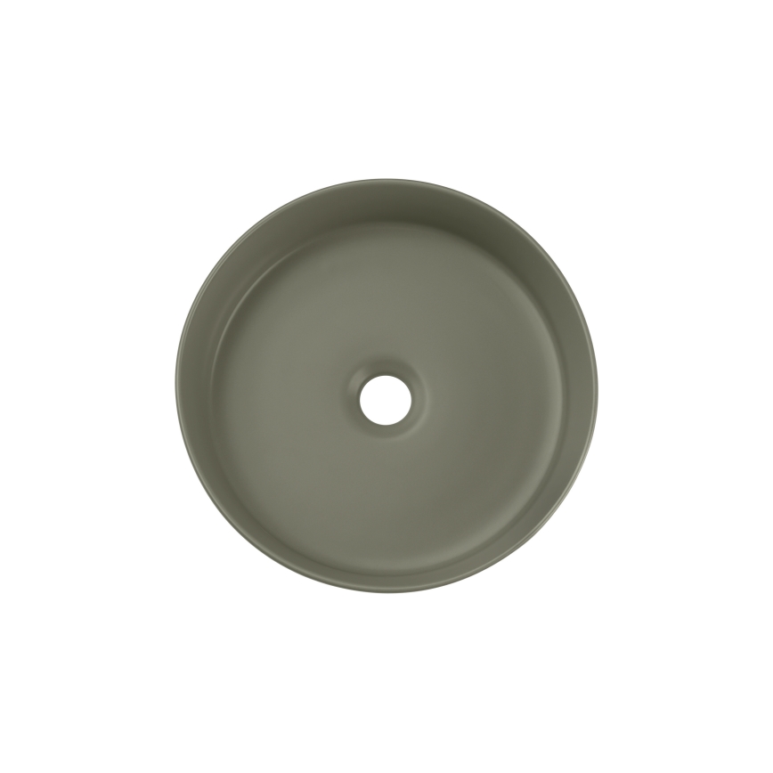 COMAD BEYOND 2 OLIVER GREEN (E-6565) - Virsmas izlietne BEYOND pr. 36 cm keramika/matēti zaļa