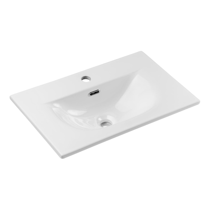 COMAD SKY 3 60CM DP ( E-8099-3-60 ) - Iebūvējama izlietne SKY 61x40 cm keramika/matēts balts