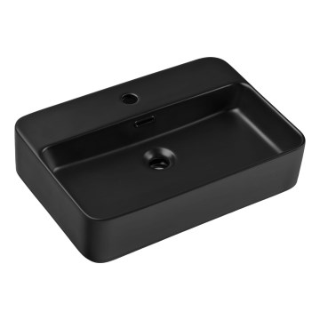 COMAD TRUST 2 BLACK ( E-6282 ) - Galda virsmas izlietne TRUST 55x38 cm keramika/matēts melna