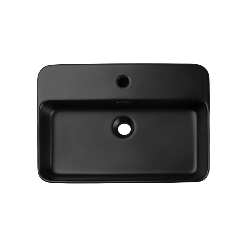 COMAD TRUST 2 BLACK ( E-6282 ) - Galda virsmas izlietne TRUST 55x38 cm keramika/matēts melna