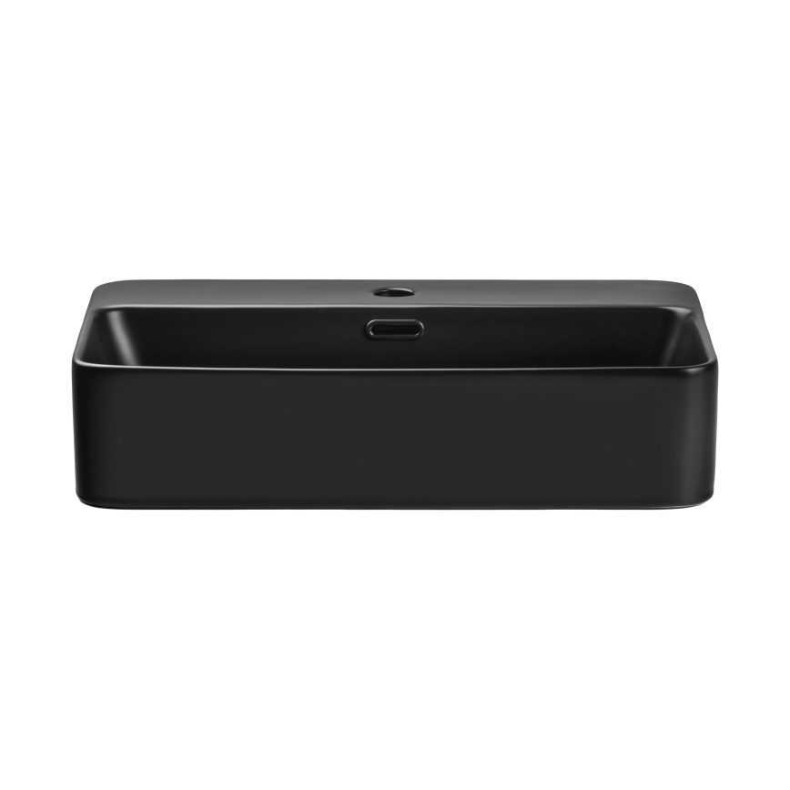 COMAD TRUST 2 BLACK (E-6282) - Uz virsmas izlietne TRUST 55x38 cm keramika/matēta melna