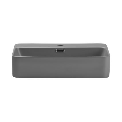 COMAD TRUST 2 MATT LIGHT GREY ( E-6282 ) - Galda virsmas izlietne TRUST 55x38 cm keramika/matēts pelēka