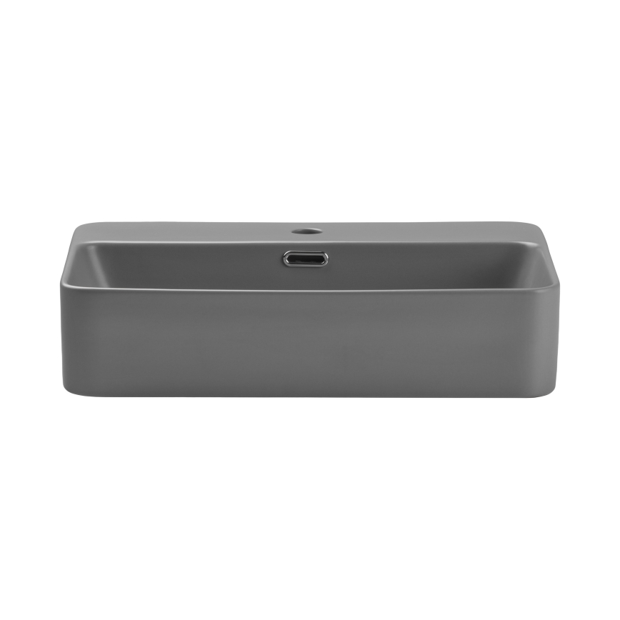 COMAD TRUST 2 MATT LIGHT GREY ( E-6282 ) - Galda virsmas izlietne TRUST 55x38 cm keramika/matēts pelēka