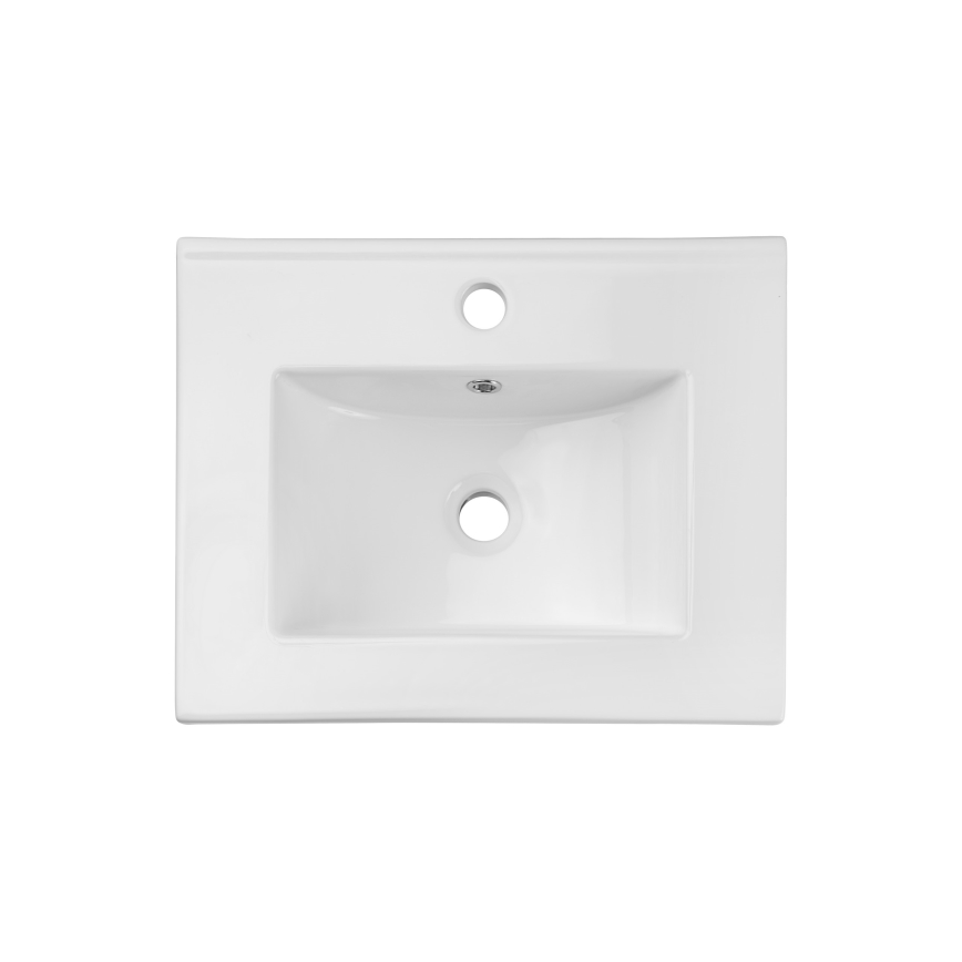 COMAD UM-2050RB DANCE 50 DP - Iebūvējama izlietne DANCE 52x40 cm keramika/matēts balts