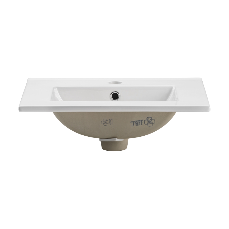 COMAD UM-2050RB DANCE 50 DP - Iebūvējama izlietne DANCE 52x40 cm keramika/matēts balts