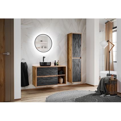 COMAD UM-6259 SIMPLE 8. - Vienkāršs uz virsmas uzstādāms izlietne SIMPLE diametrs 36 cm keramika/matēti balta/matēti melna
