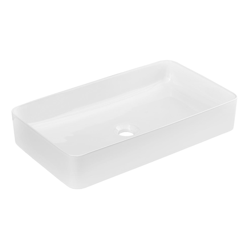 COMAD UM-6275 SLIM 60 BALTS DP - Galda virsmas izlietne SLIM 61x34 cm keramika/spīdīgi balta