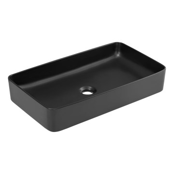 COMAD UM-6275 SLIM 60 BLACK DP - Galda virsmas izlietne SLIM 61x34 cm keramika/matēts melna
