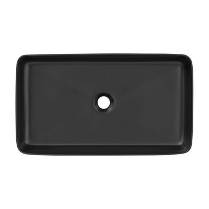 COMAD UM-6275 SLIM 60 BLACK DP - Galda virsmas izlietne SLIM 61x34 cm keramika/matēts melna
