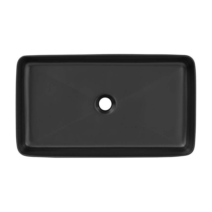COMAD UM-6275 SLIM 60 BLACK DP - Galda virsmas izlietne SLIM 61x34 cm keramika/matēts melna