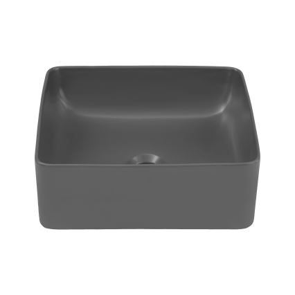 COMAD UM-6276 SLIM 40 PELĒKA DP - Uz virsmas uzstādāms izlietne SLIM 37x37 cm keramika/matēta pelēka