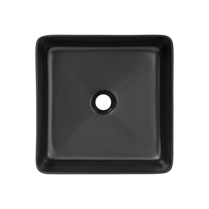 COMAD UM-6276 SLIM 40 BLACK DP - Iebūvējamais izlietne SLIM 37x37 cm keramika/matēta melna