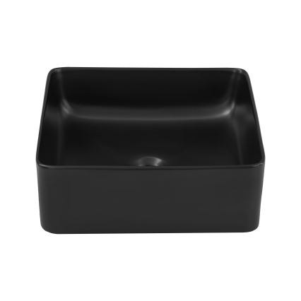 COMAD UM-6276 SLIM 40 BLACK DP - Iebūvējamais izlietne SLIM 37x37 cm keramika/matēta melna