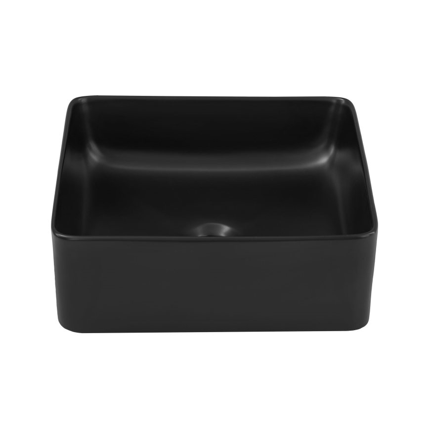 COMAD UM-6276 SLIM 40 BLACK DP - Iebūvējamais izlietne SLIM 37x37 cm keramika/matēta melna