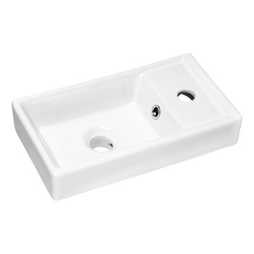 COMAD UM-VEDEA 40 - Galda virsmas izlietne VEDEA 40x22 cm keramika/spīdīgi balta