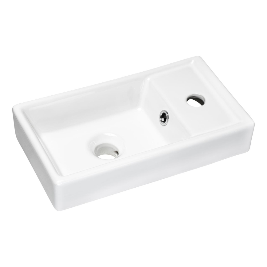COMAD UM-VEDEA 40 - Galda virsmas izlietne VEDEA 40x22 cm keramika/spīdīgi balta
