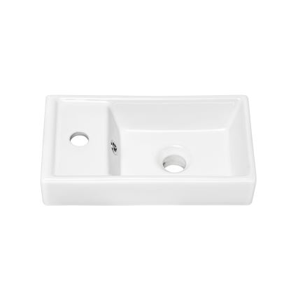 COMAD UM-VEDEA 40 - Galda virsmas izlietne VEDEA 40x22 cm keramika/spīdīgi balta