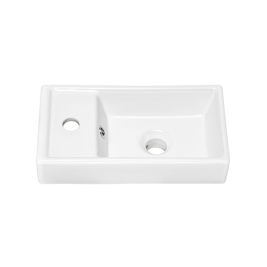 COMAD UM-VEDEA 40 - Galda virsmas izlietne VEDEA 40x22 cm keramika/spīdīgi balta