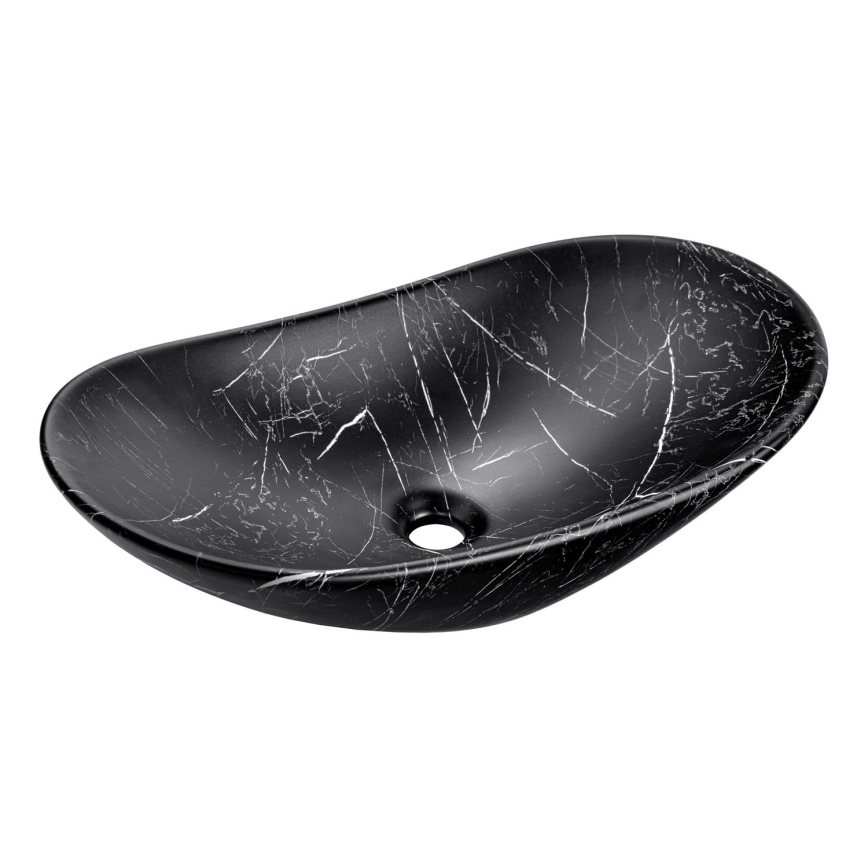 COMAD UN-LENA-MB2 - Galda virsmas izlietne LENA 61,5x36 cm keramika/matēts melna