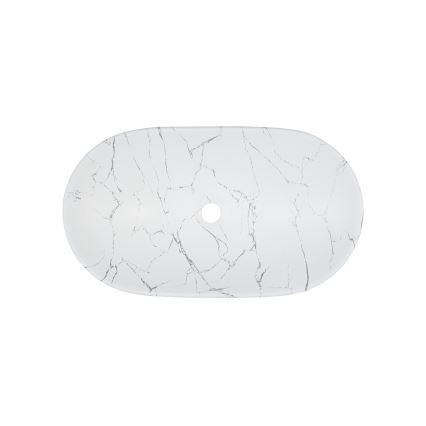 COMAD UN-LENA-MW17 - Galda virsmas izlietne LENA 61,5x36 cm keramika/matēts balts